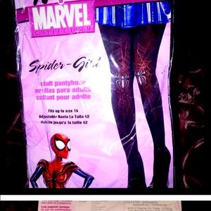 MARVEL adult sized SPIDER GIRL TIGHTS🕸 New🕷